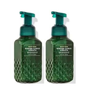 Bath and Body Works Winter Citrus Wreath Gentle Foaming Hand Soap 8.75 Ounce 2-Pack (Winter Citrus Wreath)