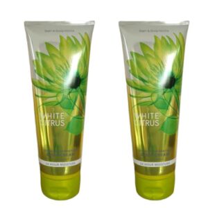 Bath and Body Works Gift Set of of 2 – 8 oz Body Cream – (White Citrus)
