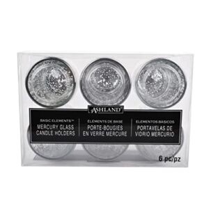 12 Packs: 6 ct. (72 Total) 2.5″ Silver Mercury Glass Votive Holders by Ashland® Élégance™