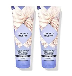 Bath & Body Works One in a Million Ultimate Hydration Body Cream For Women 8 Fl Oz 2- Pack (One in a Million)