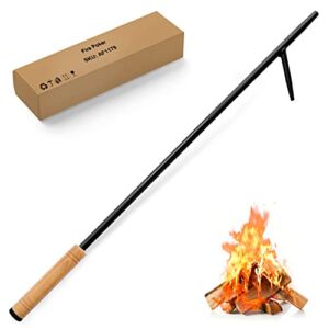 Marvoware 38 Inch Fire Poker Extra Long Fire Pit Stoker Poker with Blowing The Fire Fireplace Tools and Accessories for Indoor Outdoor Camping