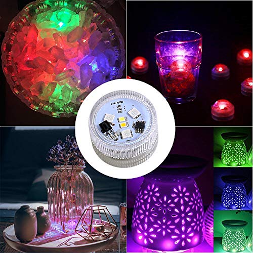 Mini Submersible LED Lights, KUCAM Waterproof Small LED Tea Lights Candle with Remote Battery Operated,RGB Color Changing for Vase Home Party Wedding Table Centerpieces,10 Pack | The Storepaperoomates Retail Market - Fast Affordable Shopping