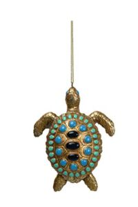 Comfy Hour Under The Sea Collection Resin Ocean Wild Animal Turtle Christmas Tree Ornaments