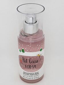 Bath and Body Works Hot Cocoa & Cream Fine Fragrance Mist 2.5 Ounce Travel Size Purse Spray Limited Edition Scent