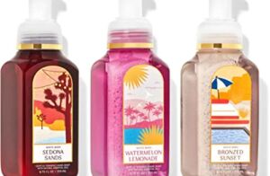 Bath and Body Works Gentle Foaming Hand Soap Beach Trio – Watermelon Lemonade, Bronzed Sunset, Sedona Sands, 8.75, 3