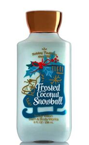 Bath and Body Works Frosted Coconut Snowball Body Lotion 8 Ounce Full Size