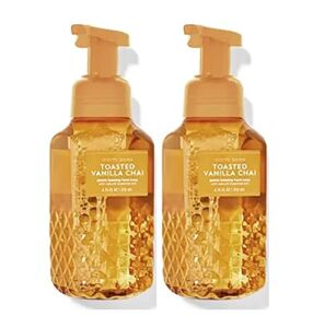 Bath and Body Works Toasted Vanilla Chai Gentle Foaming Hand Soap 8.75 Ounce 2-Pack (Toasted Vanilla Chai)