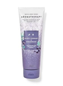 Bath and Body Works Aromatherapy Black Currant & Ceaderwood Body Cream with Natural Essential Oils 8 Ounce (Black Currant & Ceaderwood)