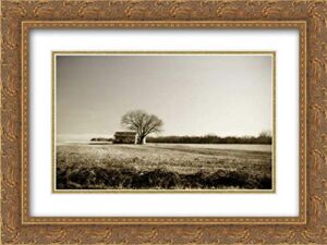 Hausenflock, Alan 18×15 Gold Ornate Framed and Double Matted Museum Art Print Titled Ashland Farm II