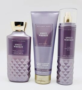 Sweet Whiskey – 3 pc Bundle – Fine Fragrance Mist, Ultimate Hydration Body Cream and Shower Gel – Fall – 2022