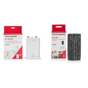 Frigidaire WF2CB PureSource2 Ice And Water Filtration System, White,1-Pack & AFCB Pure Cylinder Air Filter, 4.5″ x 2.3″, Grey