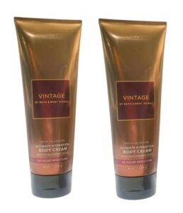 Bath and Body Works Men’s Collection Ultimate Hydration Ultra Shea Body Cream 8 Oz 2 Pack (Vintage)