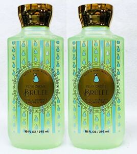 Bath & Body Works Shower Gel Gift Sets For Women 10 Oz 2 Pack (Pear Creme Brulee)
