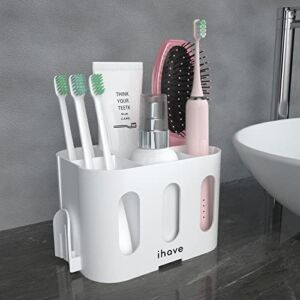 Bathroom Organizer Countertop, Stand Toothbrush Holders for Bathrooms