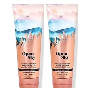Bath and Body Works Gift Set of of 2 – 8 oz Body Cream – Mother’s Day – (Open Sky)