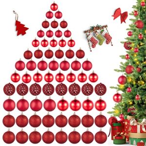 100Pcs Christmas Balls Ornaments for Xmas Christmas Tree – Shatterproof Christmas Tree Decorations Hanging Ball for Holiday Wedding Party Decoration