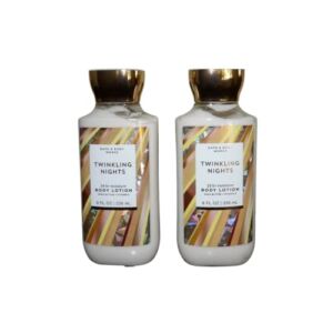 Bath and Body Works Gift Set of of 2 – 8 Fl Oz Lotion – (Twinkling Nights)