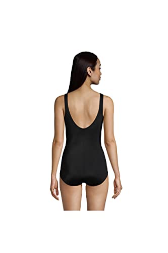 Lands’ End Womens Chlorine Resistant Tugless Tank Soft Cup One Piece Swimsuit Black Long Torso 18 | The Storepaperoomates Retail Market - Fast Affordable Shopping