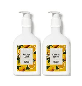 Bath and Body Works Kitchen Lemon Smooth Hand Cream Sets Gift For Women 8 Oz -2 Pack (Kitchen Lemon)