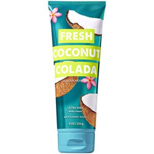 Bath and Body Works Fresh Coconut Colada Ultra Shea Body Cream (24 Hour Moisture) 8 Ounce