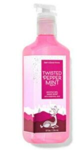 Bath and Body Works Twisted Peppermint Gentle Gel Hand Soap with Essential Oils , 8 Fl Oz