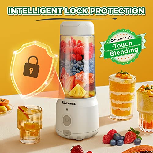 Convenient One-Touch Portable Blender with USB Rechargeable and Intelligent Lock Protection,13 oz Personal Blender for Shakes and Smoothies,Personal Size Blender for Kitchen,Travel and Sport | The Storepaperoomates Retail Market - Fast Affordable Shopping