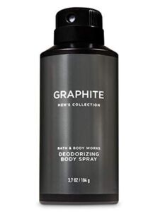 Bath & Body Works Graphite Men’s Deodorizing Body Spray, 3.7 Fl Oz