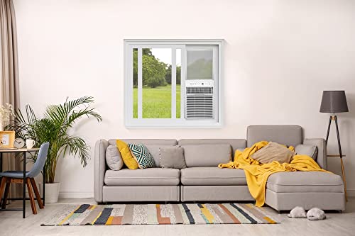 Frigidaire FFRS0822SE Window-Mounted Slider Casement Air Conditioner, 8,000 BTU with Multi-Speed Fan, Sleep Mode, Programmable Timer, Easy-to-Clean Washable Filter, in White | The Storepaperoomates Retail Market - Fast Affordable Shopping