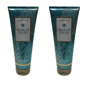 Bath and Body Works Gift Set of of 2 – 8 oz Body Cream – (Midnight Swim)