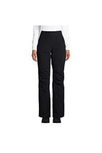 Lands’ End Womens Squall Insulated Snow Pants Black Petite Medium