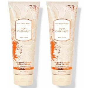 Bath and Body Works Gift Set of of 2 – 8 oz Body Cream – (Ivory Cashmere)