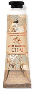 Bath & Body Works White Pumpkin Chai Shea Butter Travel Size Hand Cream 1oz (White Pumpkin Chai)