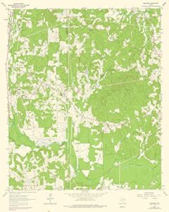 Posterazzi PDXTXAS0002LARGE Ashland Texas Quad 1962 USGS Poster Print, 24 x 36, Multicolor