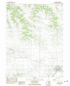 Illinois Maps – 1983 Ashland, IL – USGS Historical Topographic Wall Art – 35in x 44in