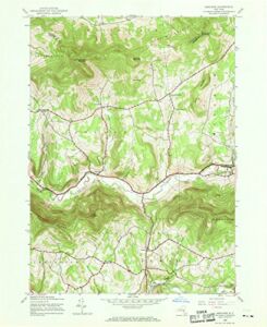 New York Maps – 1945 Ashland, NY – USGS Historical Topographic Wall Art – 35in x 44in