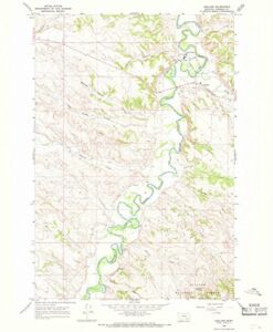 Montana Maps – 1966 Ashland, MT – USGS Historical Topographic Wall Art – 35in x 44in