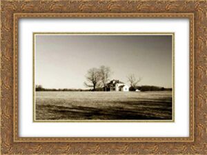 Hausenflock, Alan 24×19 Gold Ornate Frame and Double Matted Museum Art Print Titled Ashland Farm I