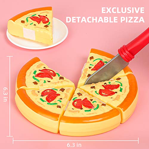 Shimirth 67Pc Pretend Play Food Sets for Kids Kitchen, Pizza Toy Food & Cutting Fake Food – Fruits & Vegetables, Play Kitchen Toys Accessories, Pretend Food Toys for Toddlers Boys Girls Birthday Gift | The Storepaperoomates Retail Market - Fast Affordable Shopping
