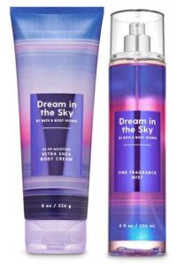 Bath and Body Works DREAM IN THE SKY – LAVENDER CLOUDS – Duo Gift Set – Body Cream and Fine Fragrance Mist – Full Size
