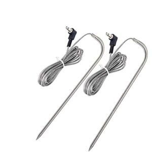 Replacement Meat Probe for Pit Boss Pellet Grill, Compatible with Pit Boss Series Pellet Grill and Smoker, 3.5 mm Plug, 2 Waterproof Temperature Probes…