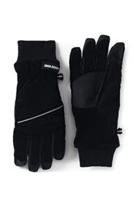 Lands’ End Womens Squall Winter Gloves Black Regular Large