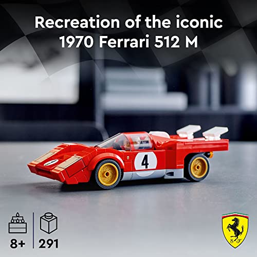 LEGO Speed Champions 1970 Ferrari 512 M 76906 Building Toy Set for Kids, Boys, and Girls Ages 8+ (291 Pieces) | The Storepaperoomates Retail Market - Fast Affordable Shopping
