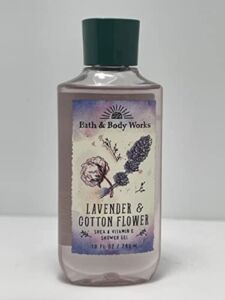 Bath and Body Works Lavender Cotton Flower Shower Gel 10 Ounce
