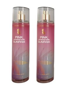 Bath and Body Works Pink Pineapple Sunrise Fine Fragrance Mist – Value Pack Lot of 2 (Pink Pineapple Sunrise)