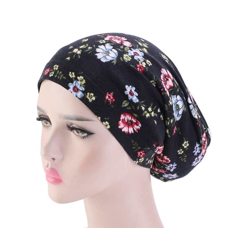 MSBRIC Muslim Fashion Women Flower Printing Turban Elastic Turban Hat Headband Turbante Headwear for Chemo Hijab Hair Accessories Color 96 | The Storepaperoomates Retail Market - Fast Affordable Shopping