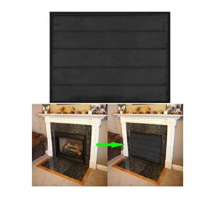47″x35″ Magnetic Fireplace Blanket Draft Stopper for Heat Loss – Fireplace Vent Cover Insulation Screen Guard Mantel with Magnet for Fireplace Frame – Energy Blocker Saver Keeper for Fire Place