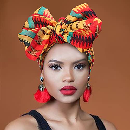 DRESHOW Turban Leopard Head Wraps for African Women Long Hair Scarf Shawl Hijab Headscarf Headwrap Hair Accessories … | The Storepaperoomates Retail Market - Fast Affordable Shopping