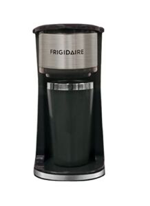 Frigidaire Stainless Steel Coffee Maker – Single Cup With Insulted Travel Mug ECMK095 with 420ml Capacity (Black)