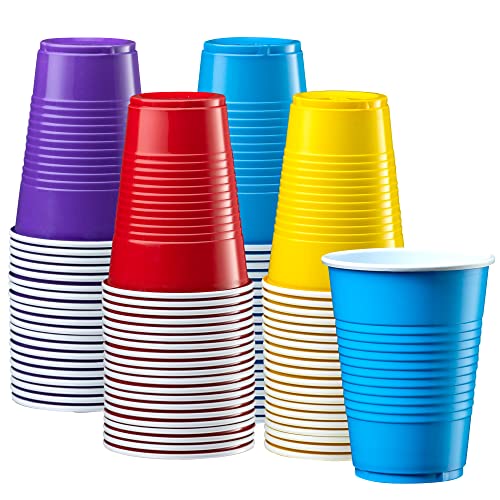 Comfy Package [50 Count] 9 oz. Disposable Party Plastic Cups – Assorted Colors Drinking Cups | The Storepaperoomates Retail Market - Fast Affordable Shopping