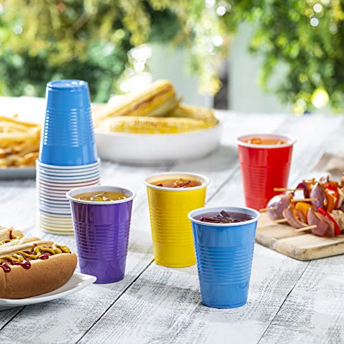 Comfy Package [50 Count] 9 oz. Disposable Party Plastic Cups – Assorted Colors Drinking Cups | The Storepaperoomates Retail Market - Fast Affordable Shopping